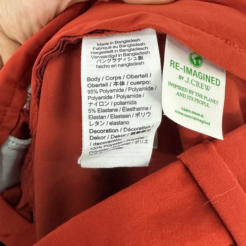 J Crew Stretch Shorts 34 Red Preppy Coastal Casual Travel Minimalist Menswear‎